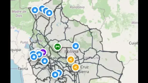 Mapa de carreteras y de transitabilidad de la ABC.