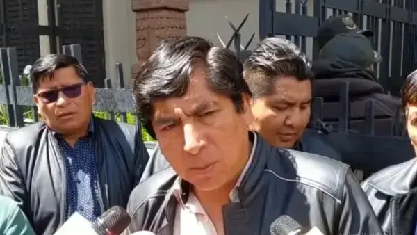 Dirigente carnicero de La Paz Jesus Uchani.