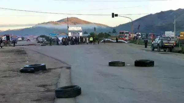 Bloqueo de carreteras en Bolivia