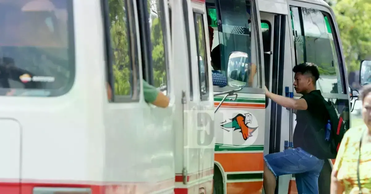 Los micros, el transporte más usado en Santa Cruz