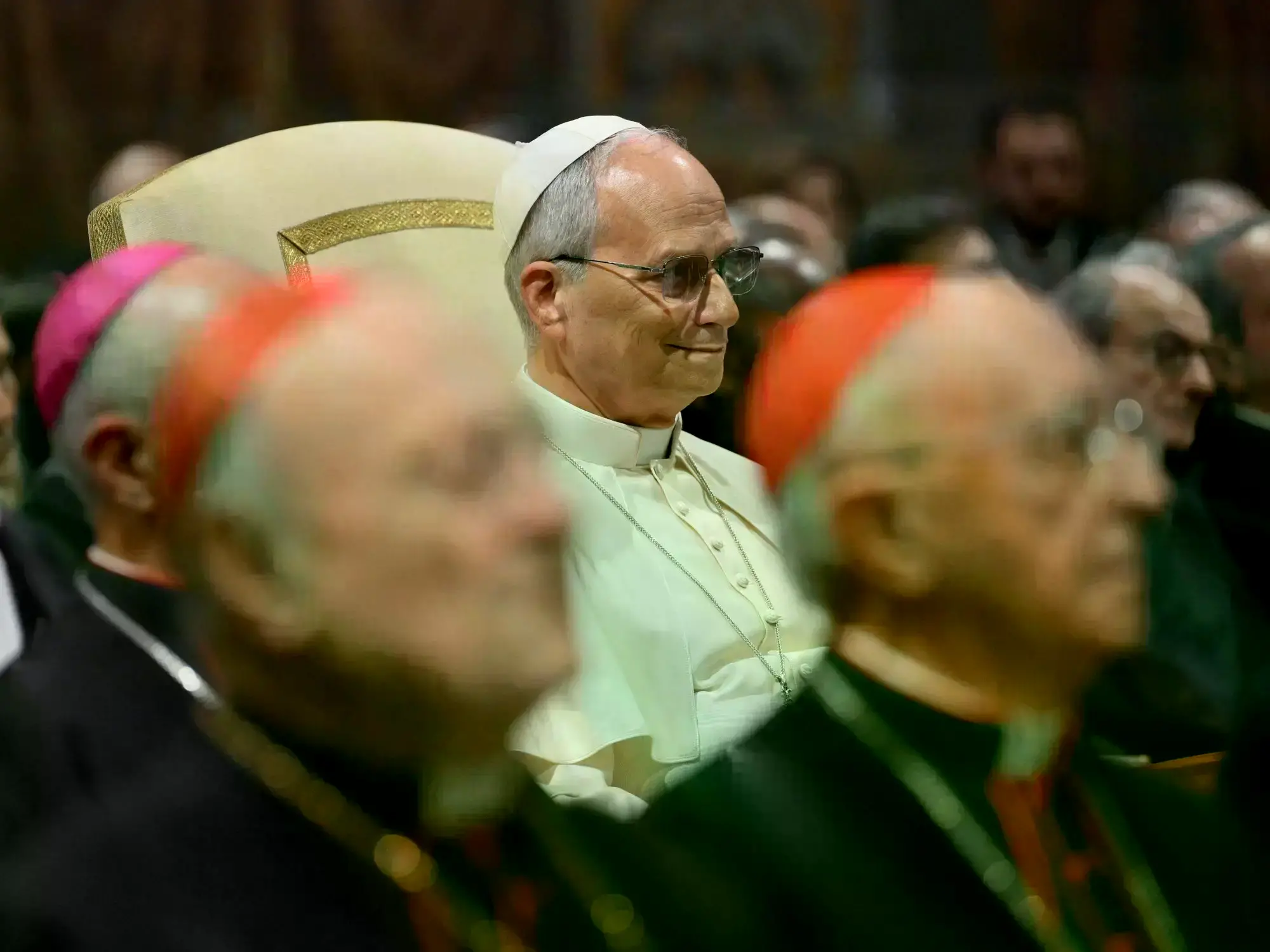 Pietro Parolin, secretario de Estado del Vaticano, durante una audiencia.