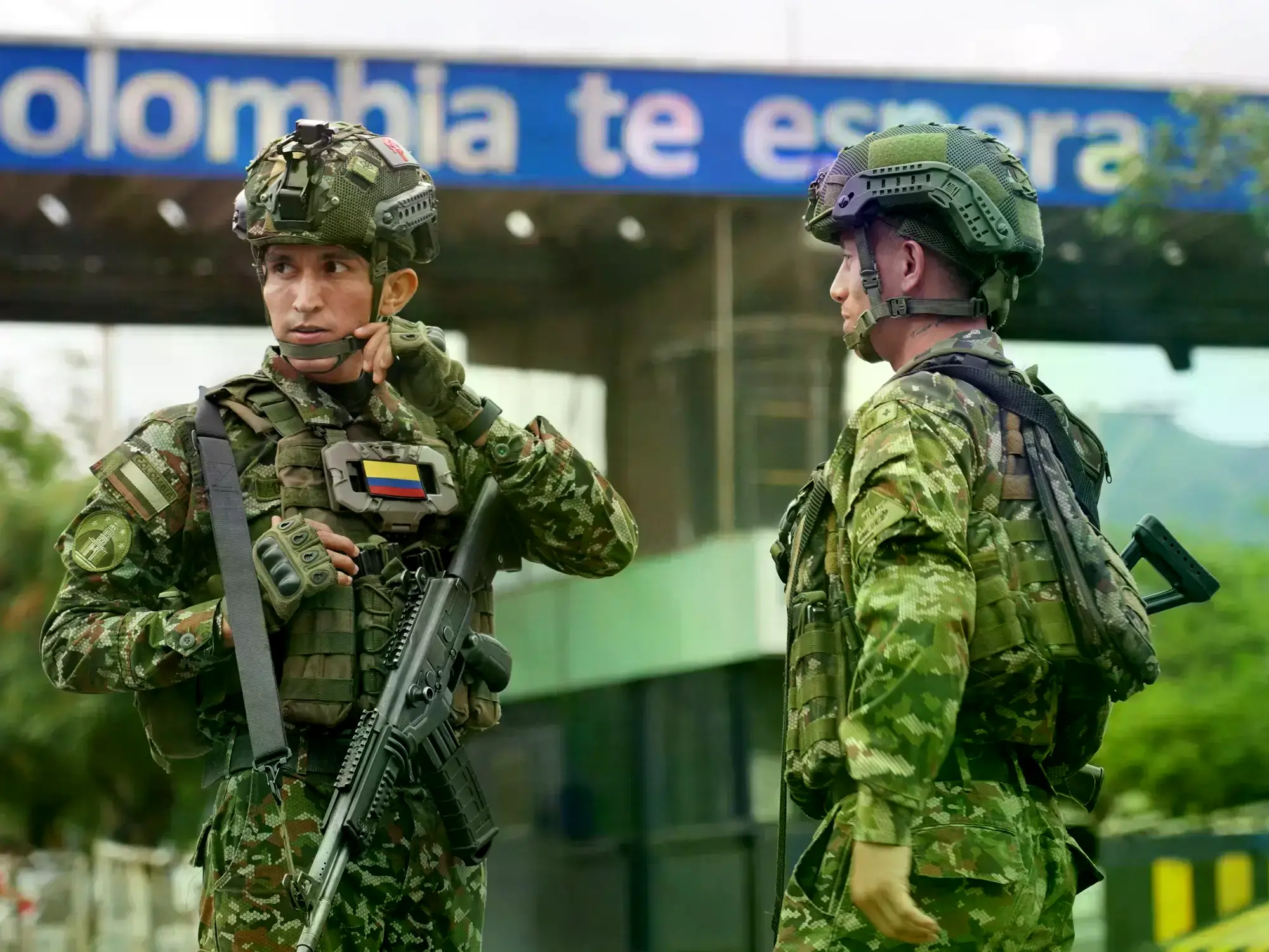 El puente Francisco de Paula Santander une Cúcuta, Colombia, con Táchira, Venezuela.