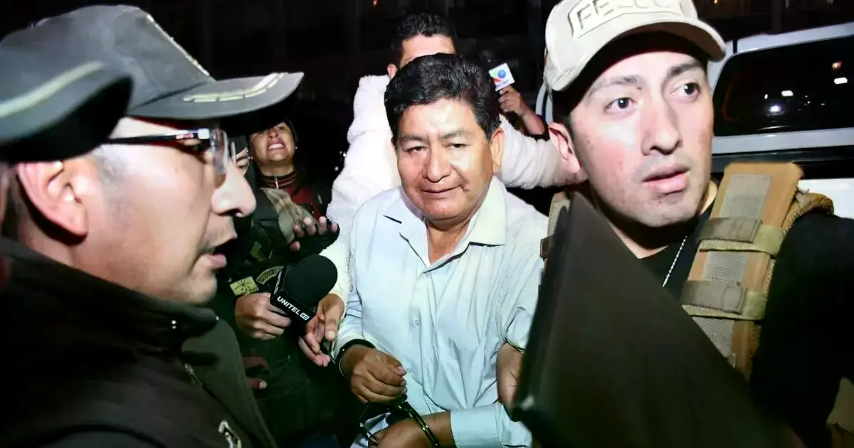 Edgar Montaño aprehendido.