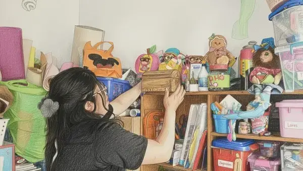 Taller de artesanía de Verónica Quiroga en La Paz.