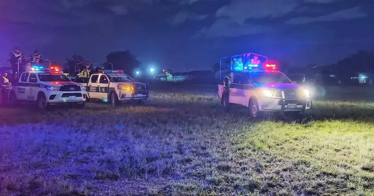 Un operativo de la Policía en Santa Cruz.