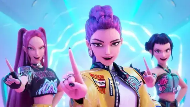 El grupo femenino Huntr/x, estrellas de "KPop Demon Hunters".