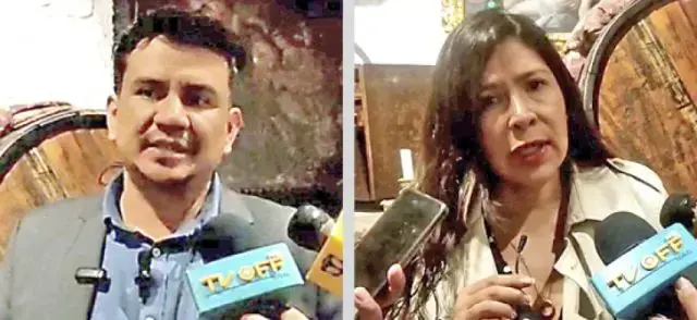 Luis Ayllón, candidato a gobernador de Gente Nueva, y Fátima Tardío, candidata a alcaldesa.