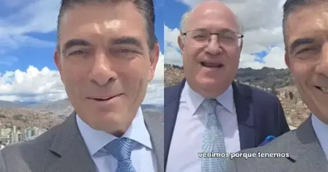 Rodrigo Paz comparte el anuncio en un video.