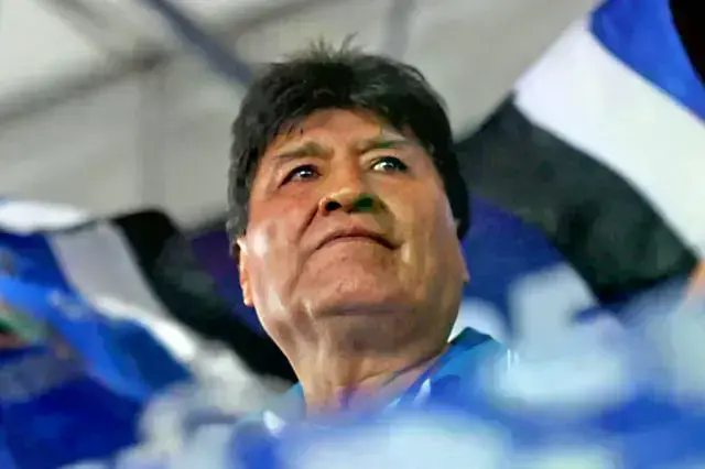 El líder de los cocaleros del Chapare, Evo Morales.