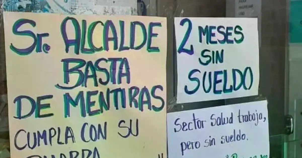 Trabajadores de salud en protesta durante el paro departamental.