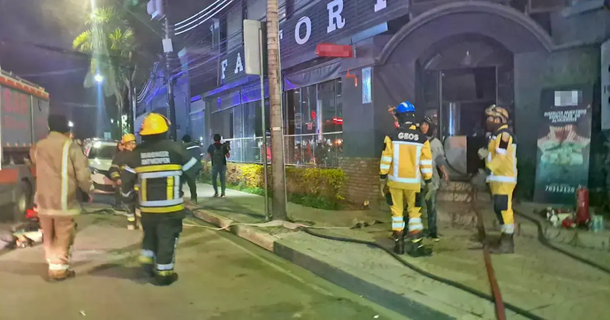 Personal de Bomberos se movilizó para controlar las llamas