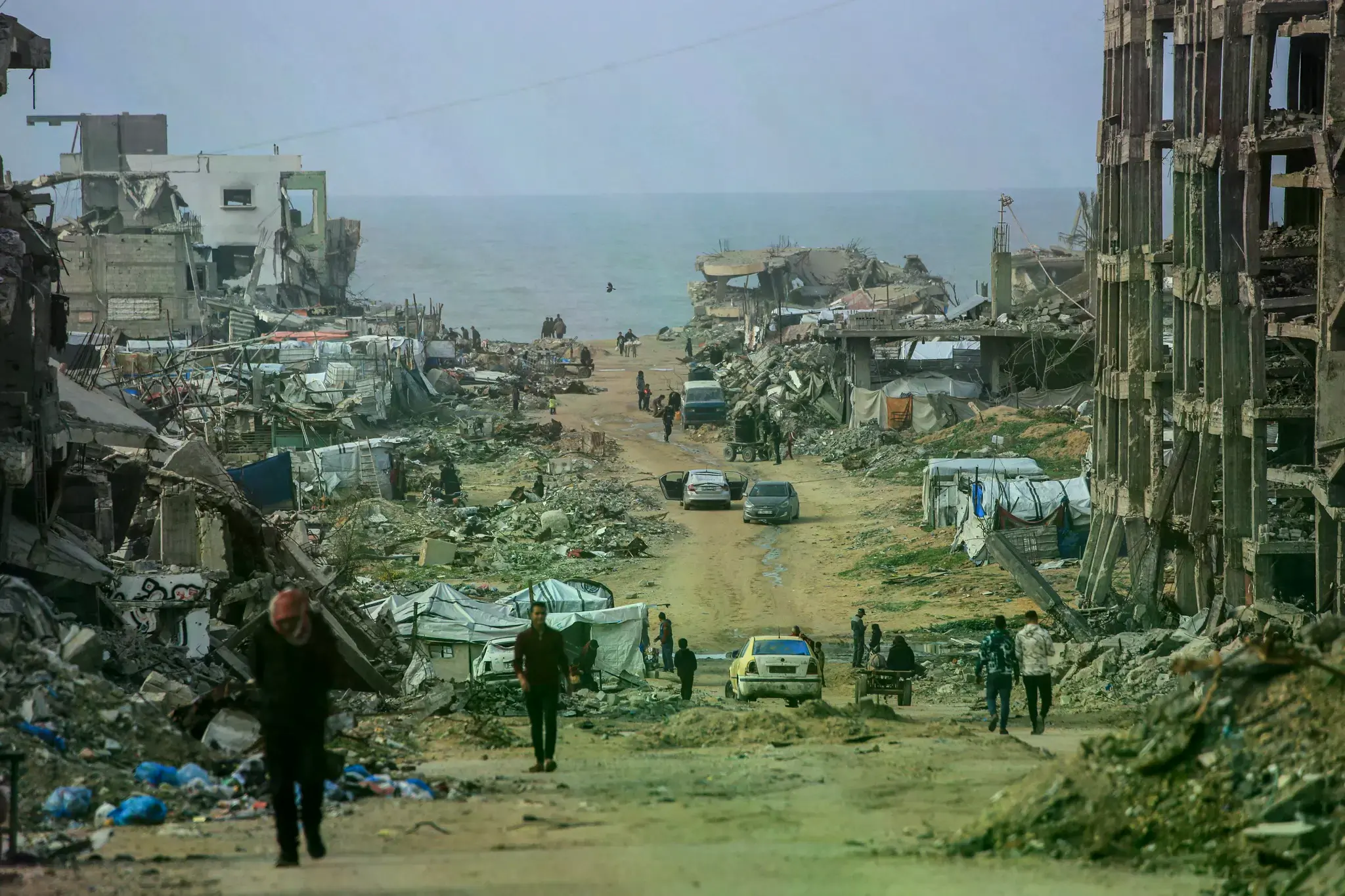 Imagen ilustrativa del plan de desmilitarización y reconstrucción de Gaza.