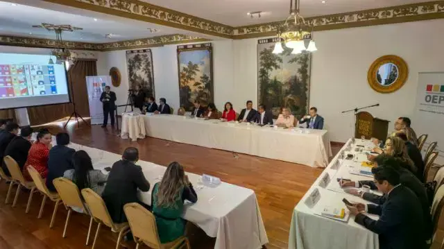 El encuentro interinstitucional para garantizar las elecciones subnacionales.