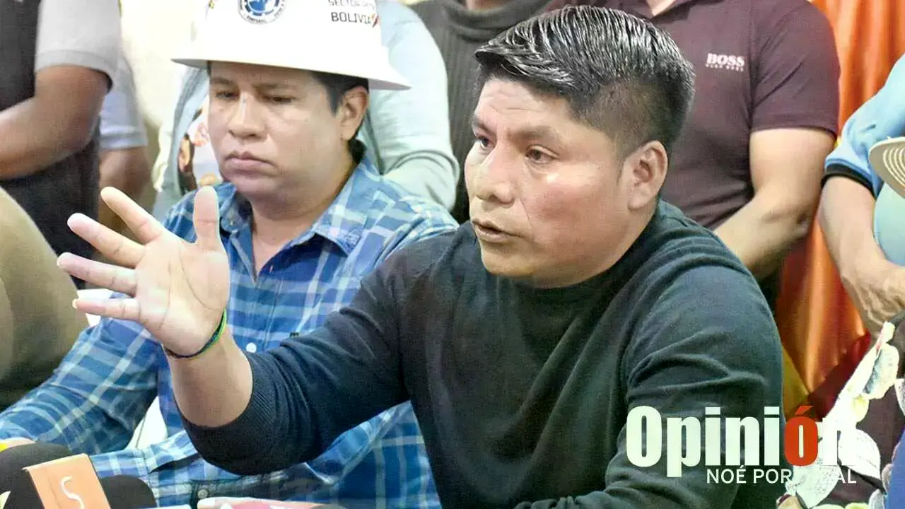 El dirigente de Chimoré, Leonardo Loza.