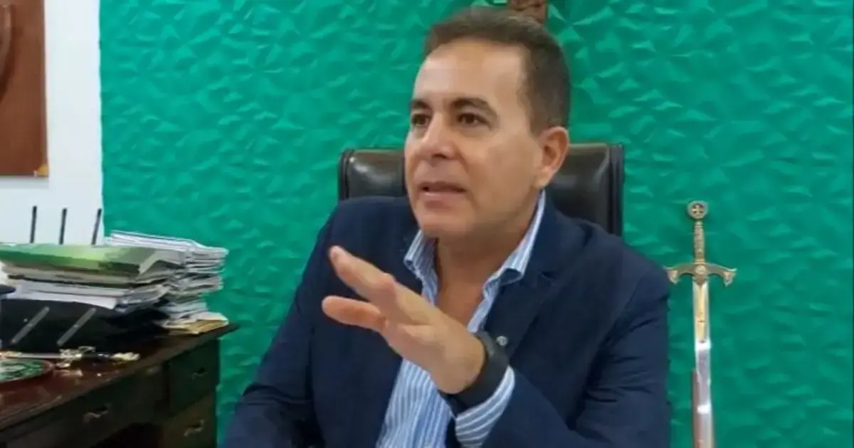 Alejandro Unzueta, gobernador del Beni, durante una intervención.