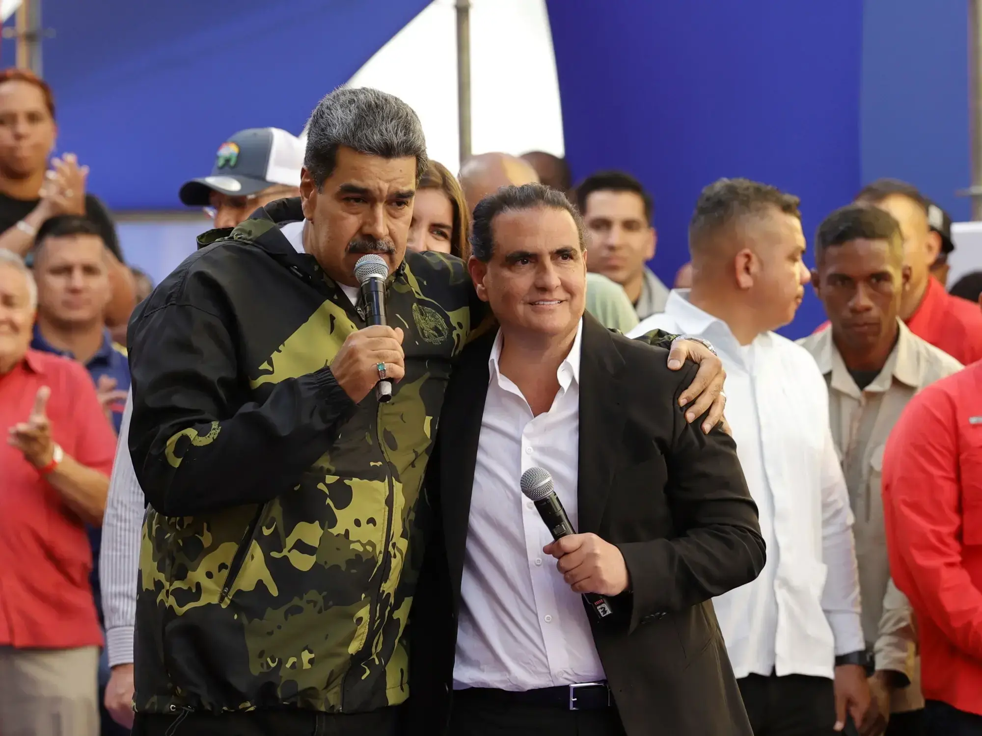 Nicolás Maduro y Alex Saab, el ministro ahora destituido por Delcy Rodríguez.