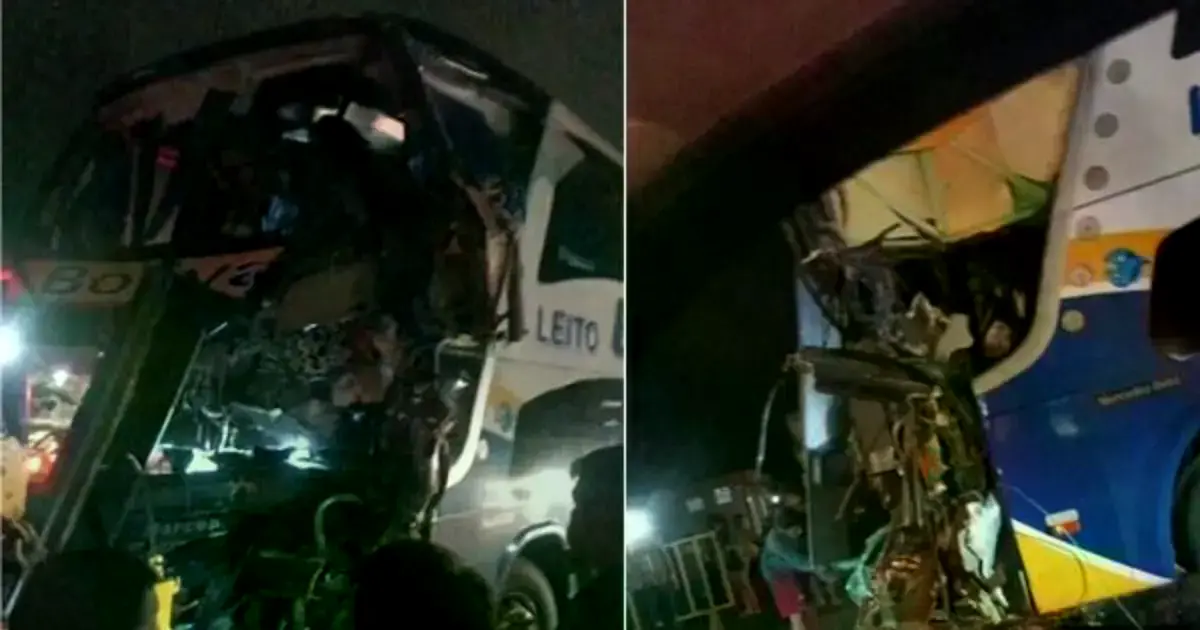 Así quedó el bus accidentado.