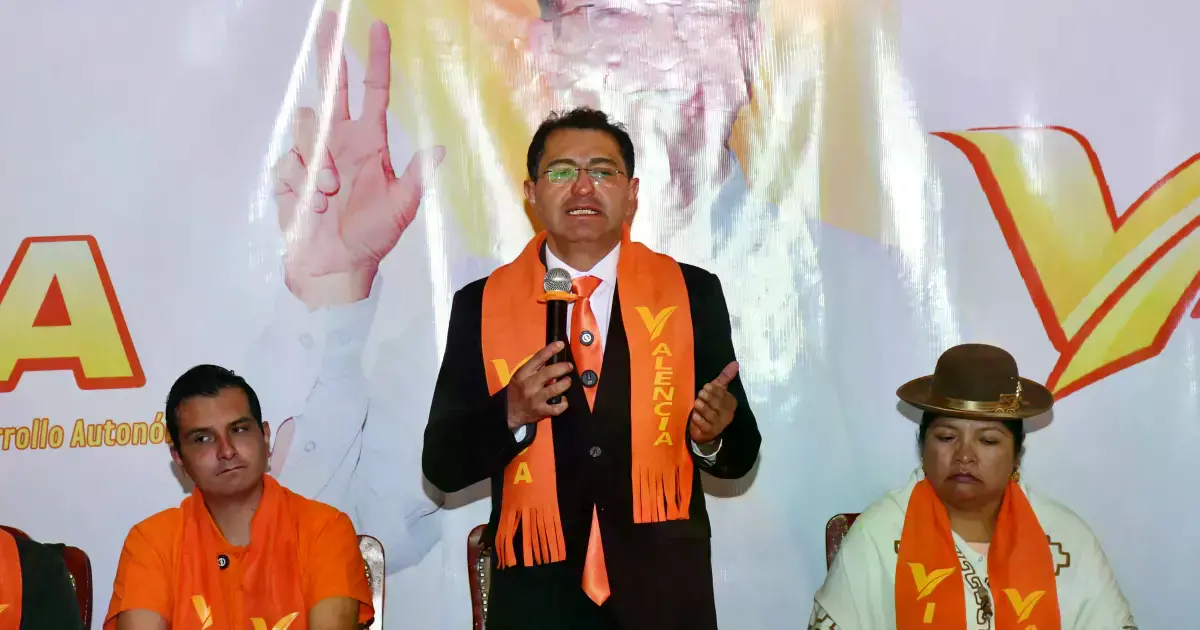 Fernando Valencia, candidato a la Alcaldía de La Paz por la agrupación VIDA.