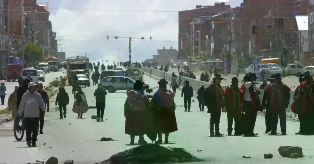 El bloqueo impulsado por la COB durante siete días en enero.