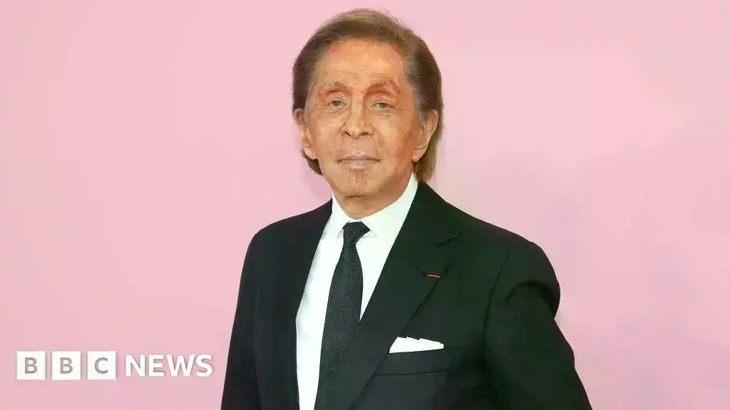 El diseñador de moda italiano Valentino Garavani.