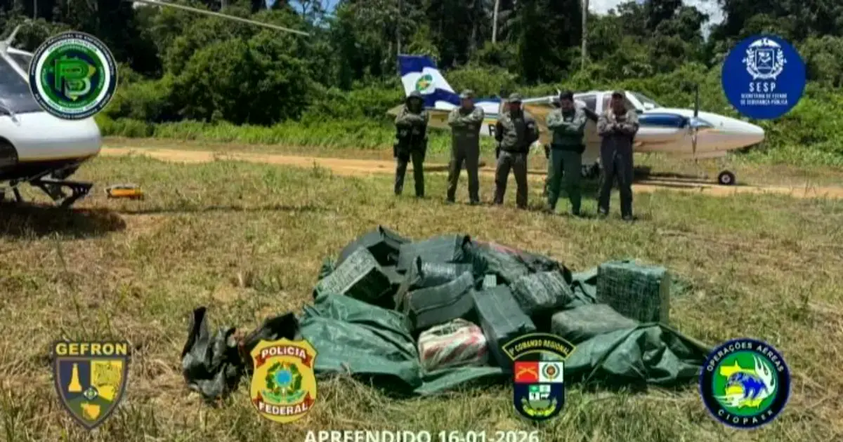 Droga secuestrada en Brasil