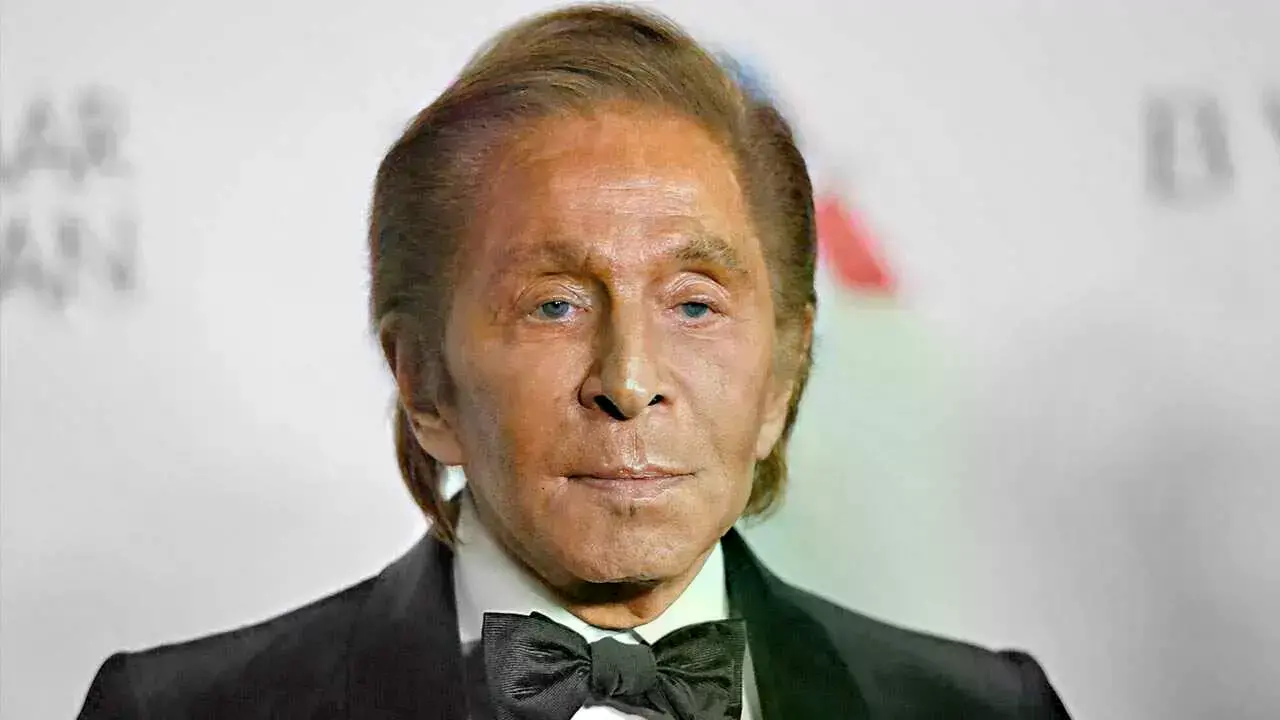 El diseñador de moda italiano Valentino Garavani.
