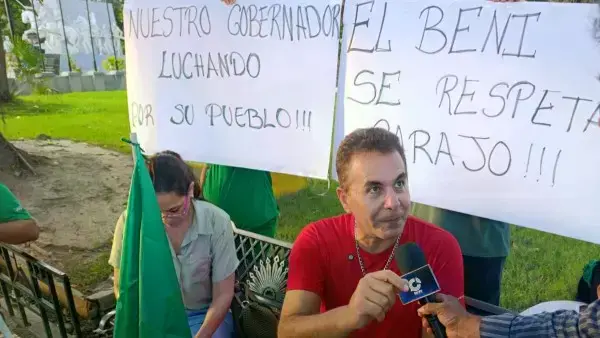 El gobernador del Beni, Alejandro Unzueta.