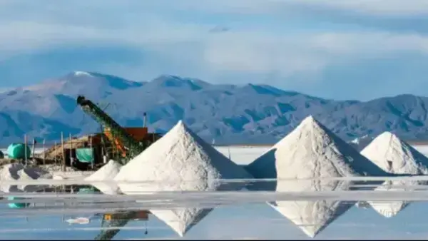 Explotación del litio en uno de los salares.