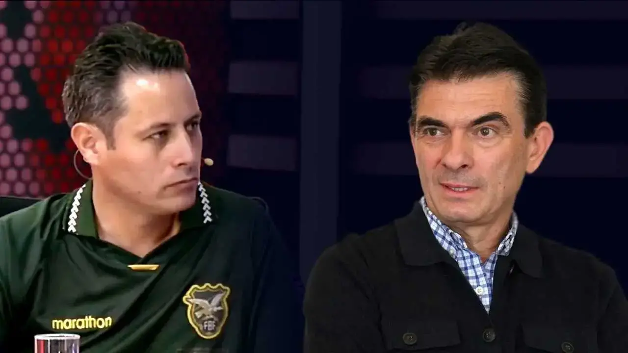 Edmand Lara (i) y Rodrigo Paz (d).