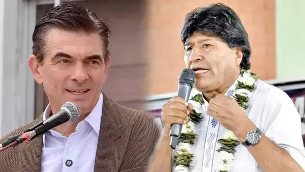Rodrigo Paz y Evo Morales.