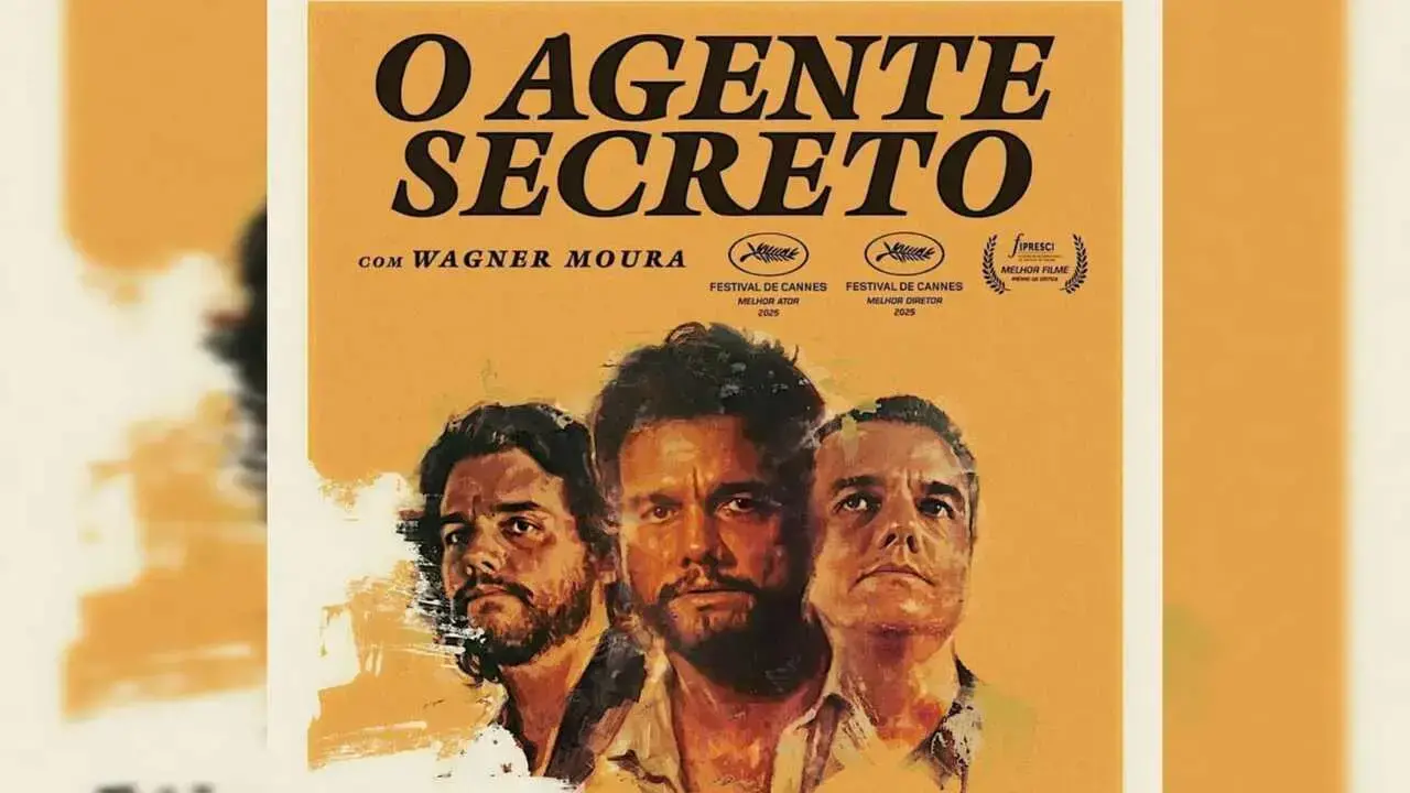 Afiche del film brasileño 'Secret Agent' (Agente secreto).