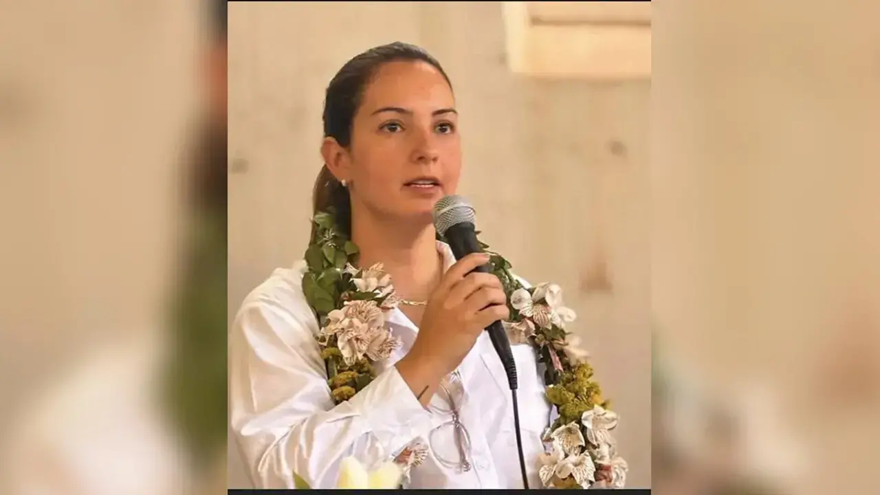 Candidata a concejal, Laura Rojas.