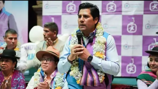 Candidato a la gobernación de La Paz por Innovación Humana, Antonio Riveros.