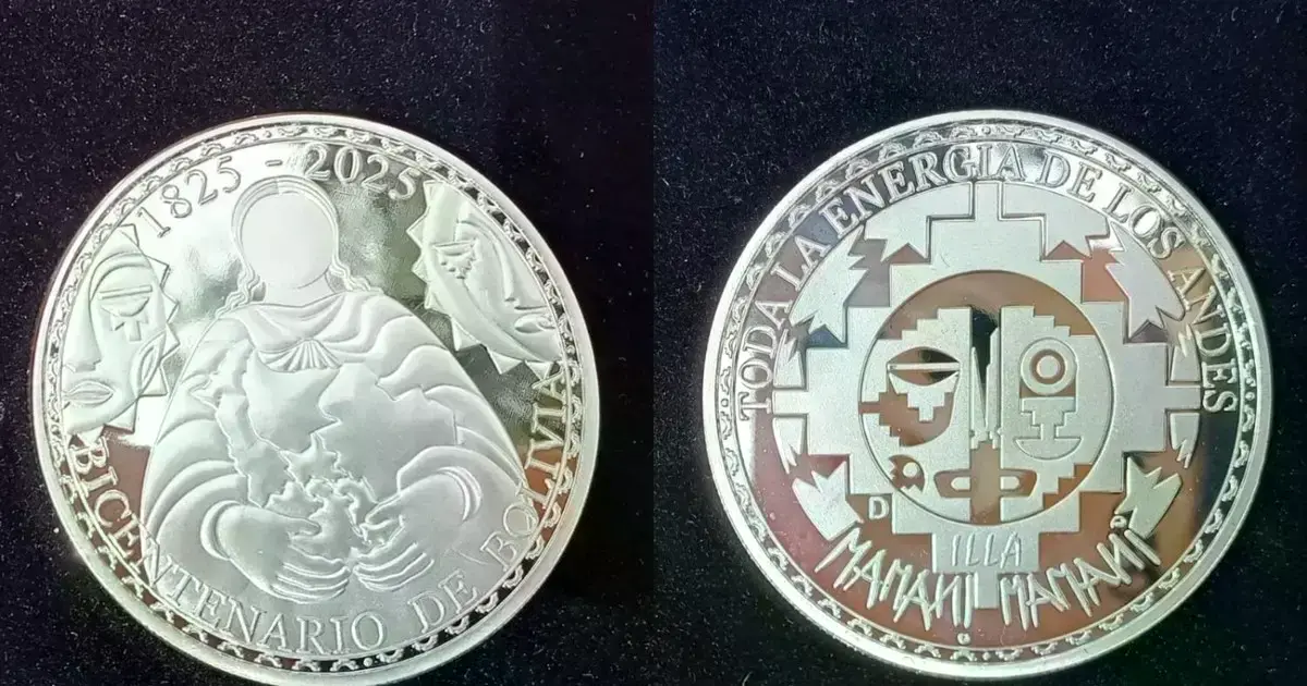 Artistas presentan moneda de colección por el Bicentenario de Bolivia