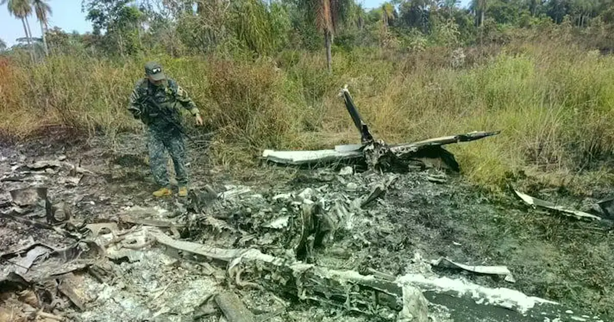 Los restos de la avioneta hallada en Concepción