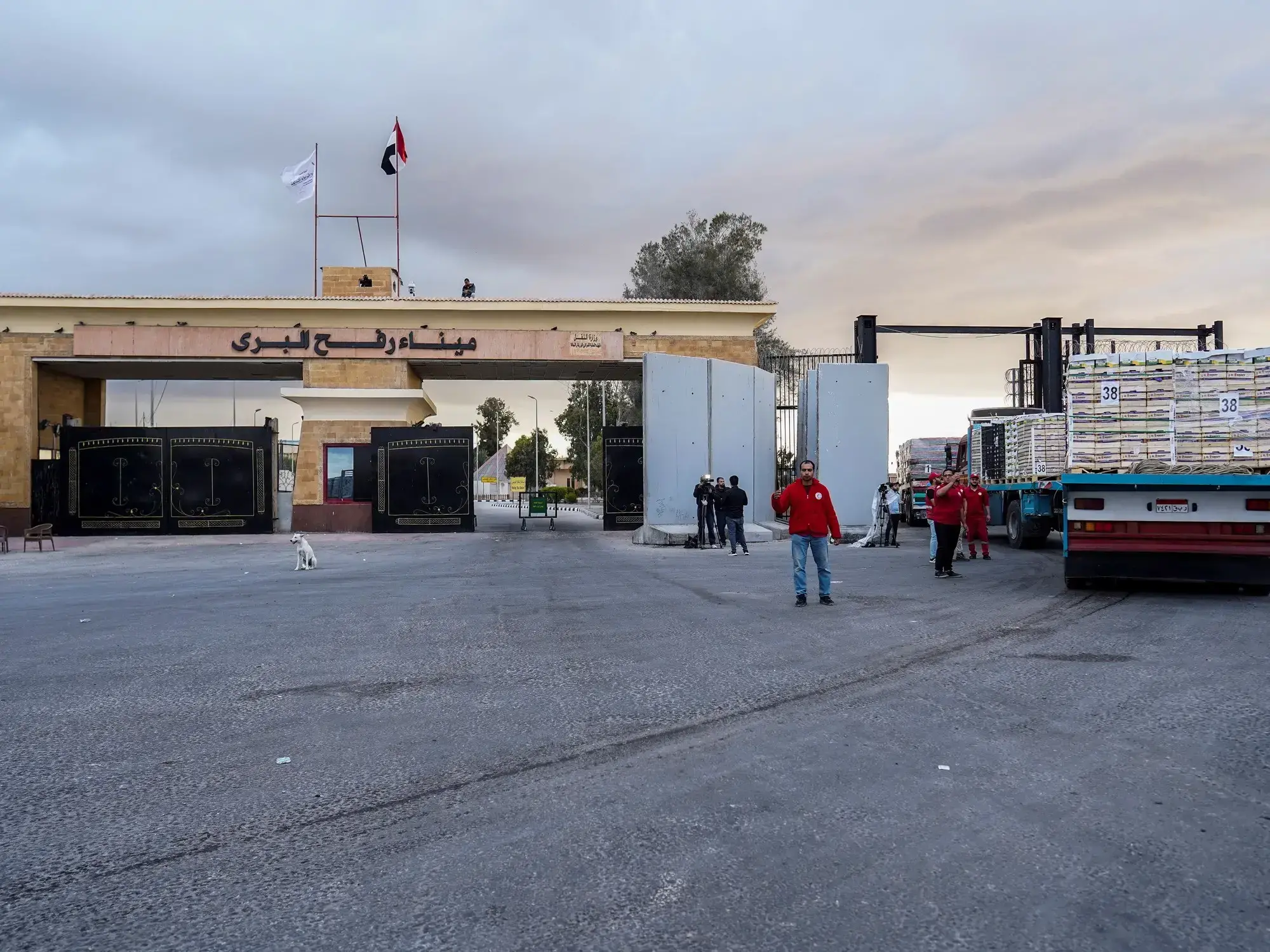 El vital paso de Rafah entre Gaza y Egipto.