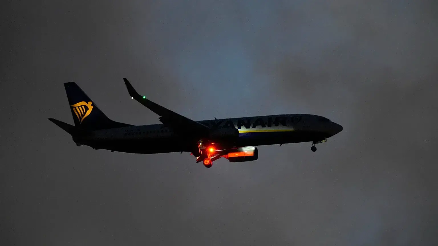 Un avión de Ryanair en Portugal