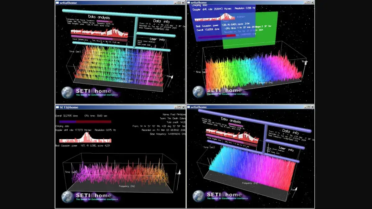 SETI@home tuvo millones de voluntarios de todo el mundo ayudando en la búsqueda de vida extraterrestre.