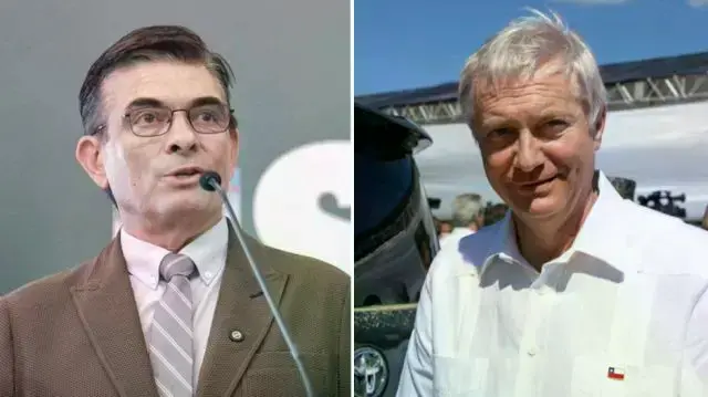 El presidente de Bolivia, Rodrigo Paz (i), y el mandatario electo de Chile, José Antonio Kast.