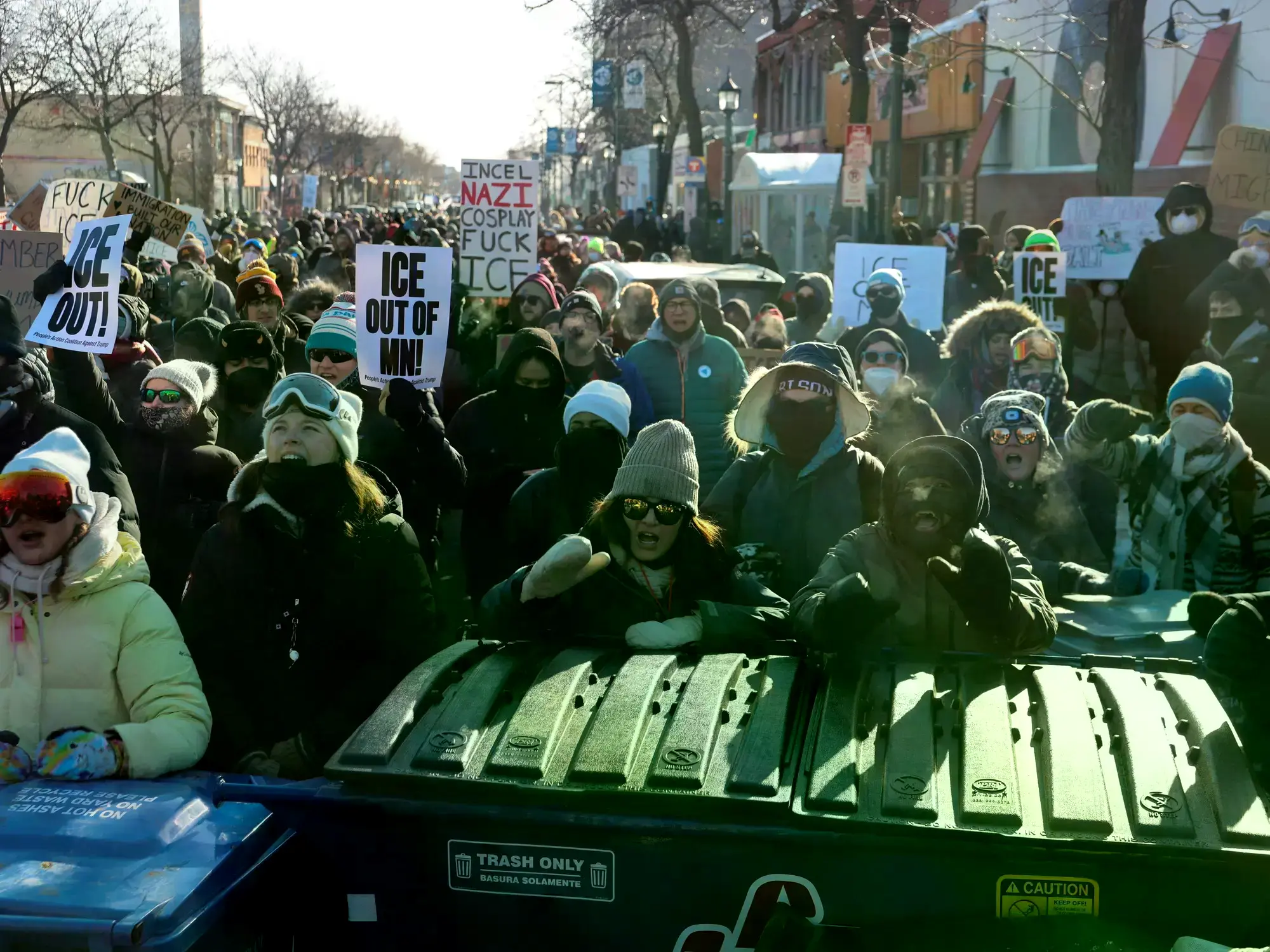 Protestas en Minneapolis contra el Servicio de Inmigración y Aduanas (ICE)