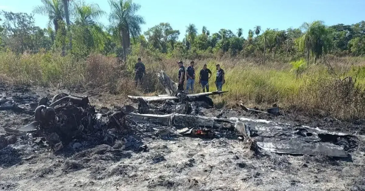La avioneta siniestrada fue incendiada