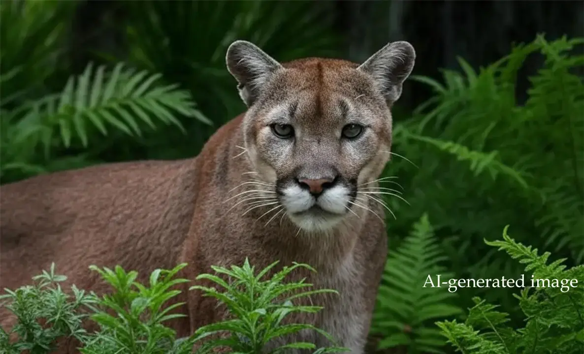 Imagen generada por IA de un puma.