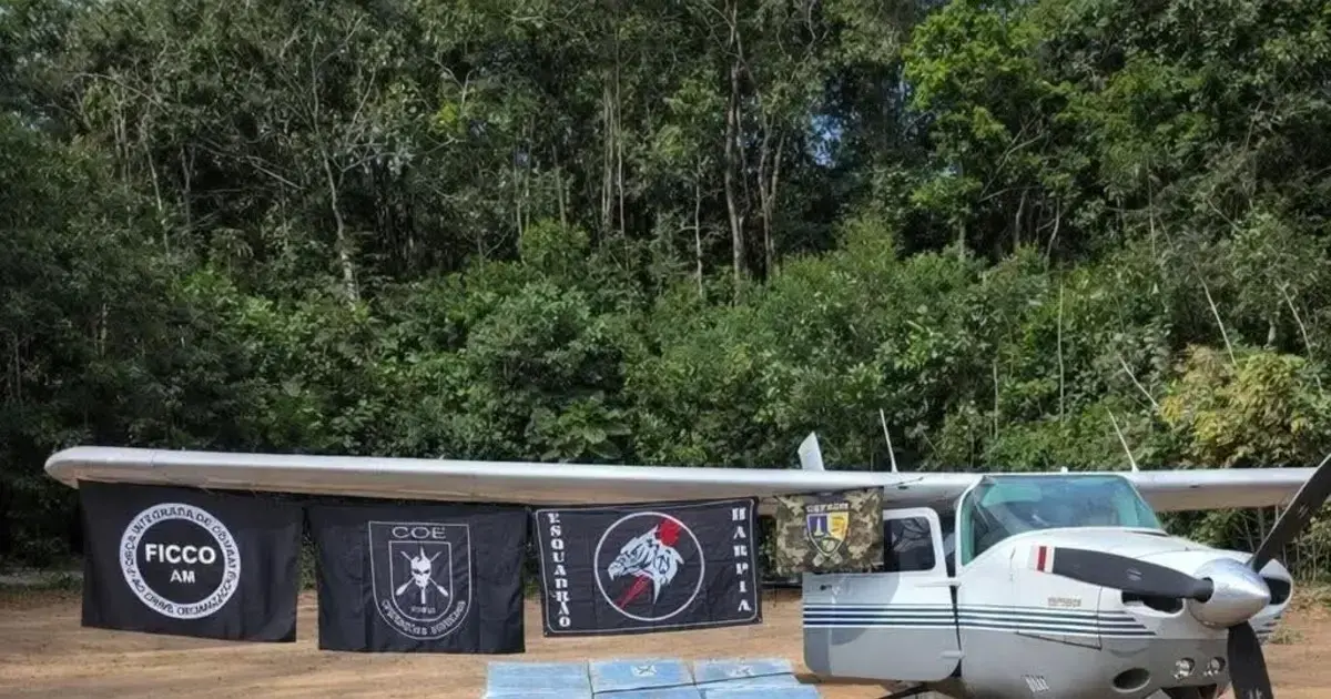 Avioneta incautada en Brasil