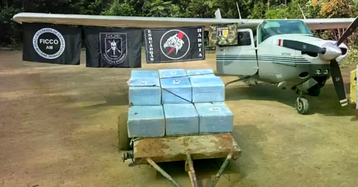 Imagen de la droga incautada por la Policía Federal de Brasil.
