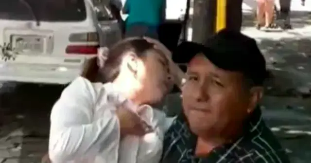 Momento en el que la parlamentaria se descompensó