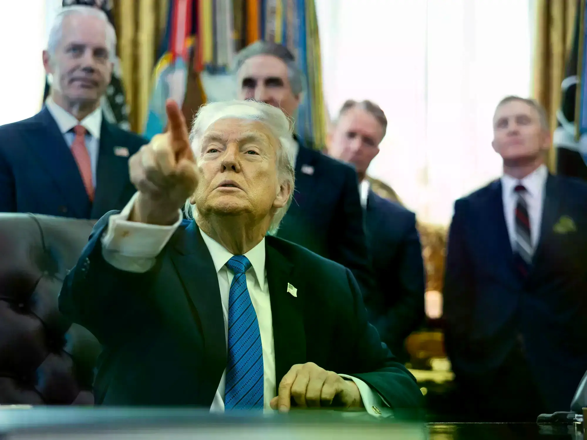 El presidente de Estados Unidos, Donald Trump, en la Casa Blanca.