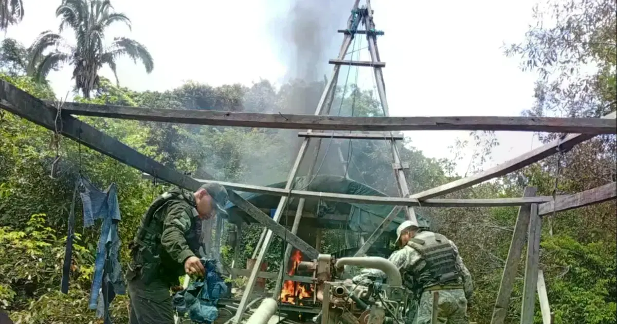 Una de las "carancheras" quemadas.