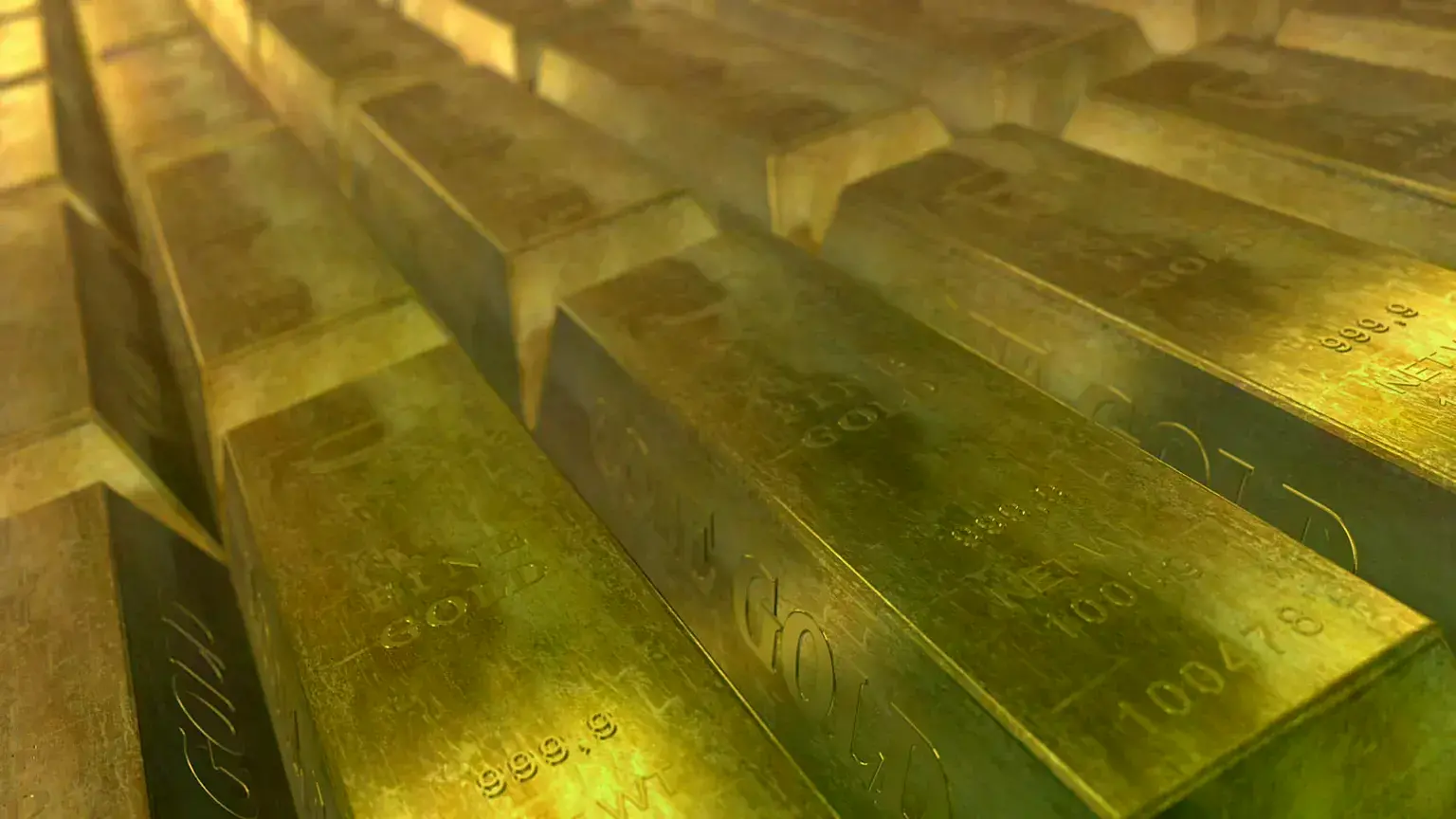 Lingotes de oro.