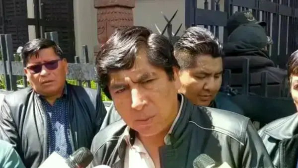 Dirigente carnicero de La Paz Jesus Uchani.