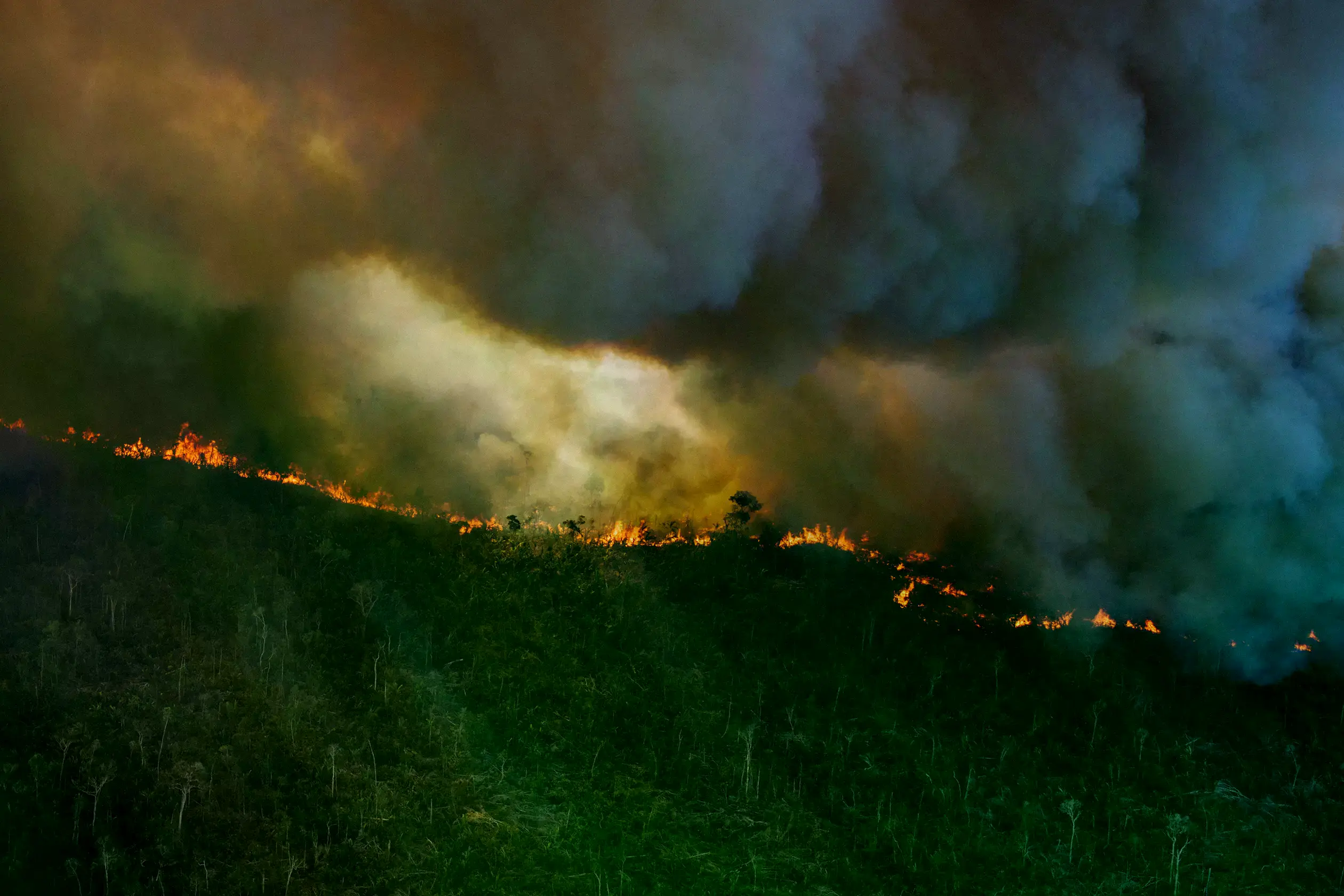 Incendio en Humaitá, estado de Amazonas, Brasil, en agosto de 2022.